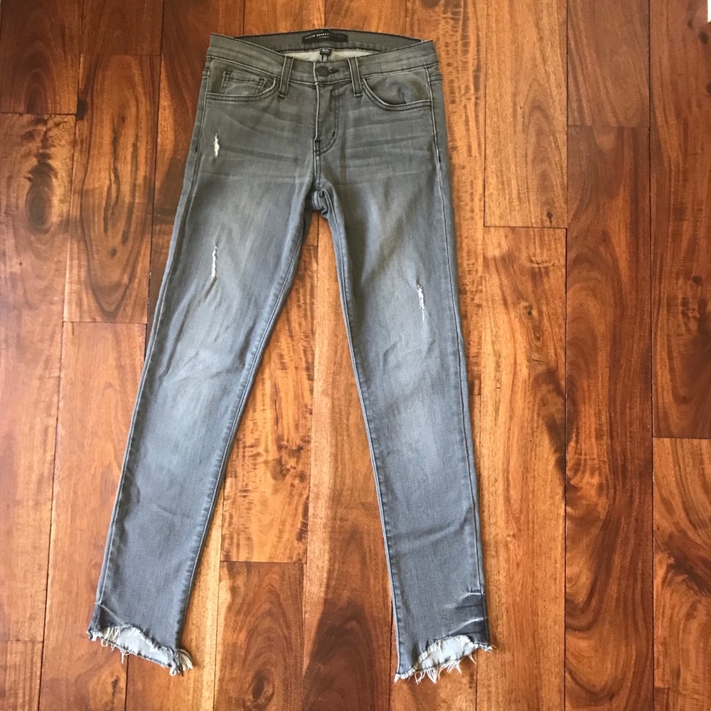 FLYING MONKEY Gray Distressed Denim - Picture 2 of 4